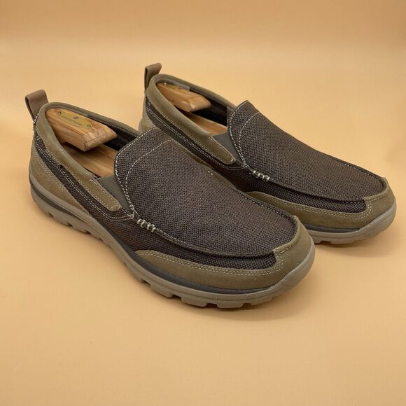 Skechers Superior Milford Casual Loafers Men's US 11 Light Brown Relaxed Fit - Picture 16 of 16
